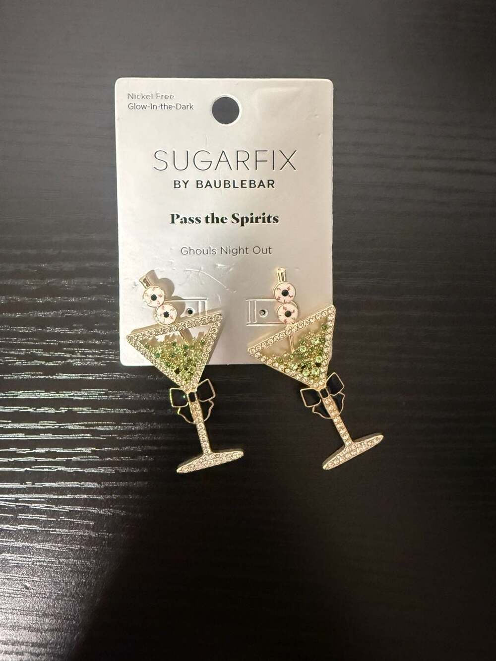 Sugarfix by Baublebar Pass the Spirits Ghouls Night Out Martini Earrings